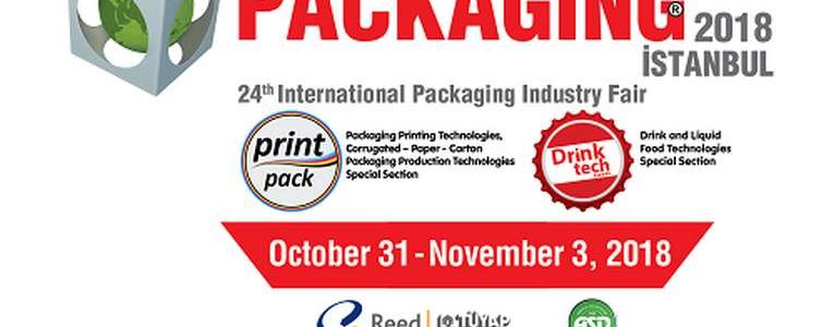 Eurasia Packaging Istanbul  31 Oct. – 03 Nov. 2018 | Trade fair for packaging technology