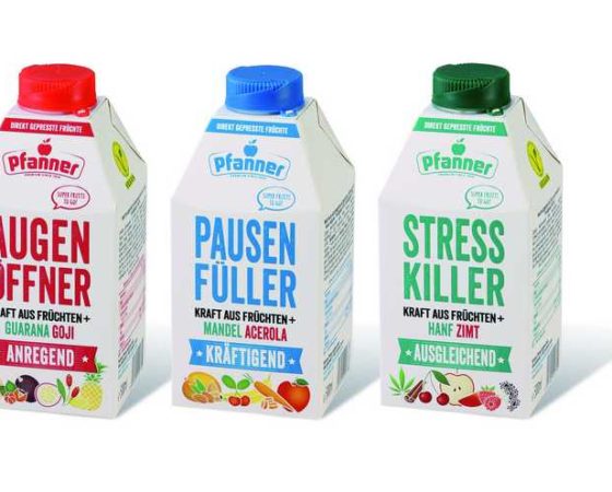 Meeting Millennial Needs: Pfanner wakes up the drinks market with new range using SIG’s combidome 500 ml carton bottle