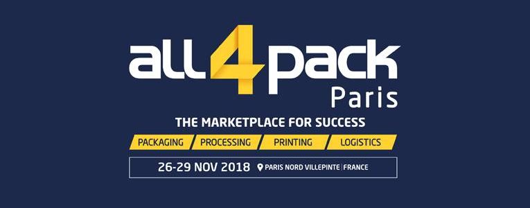 all4pack Paris  26. – 29. November 2018 | International Packaging Exhibition