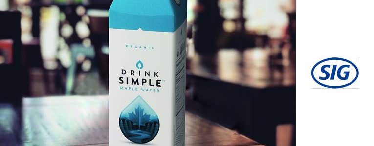 Drink Simple™ Maple Water provides plant-based hydration in combidome cartons from SIG