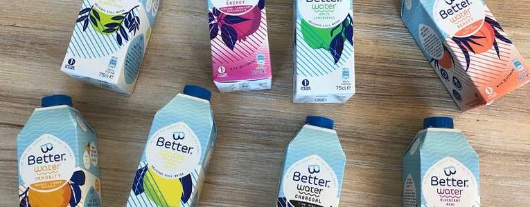 Unilever’s start-up brand B-Better launches innovative water range in SIG’s carton bottle combidome