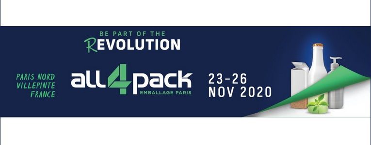 ALL4PACK Paris 23-26 nov 2020 Paris nord villepinte